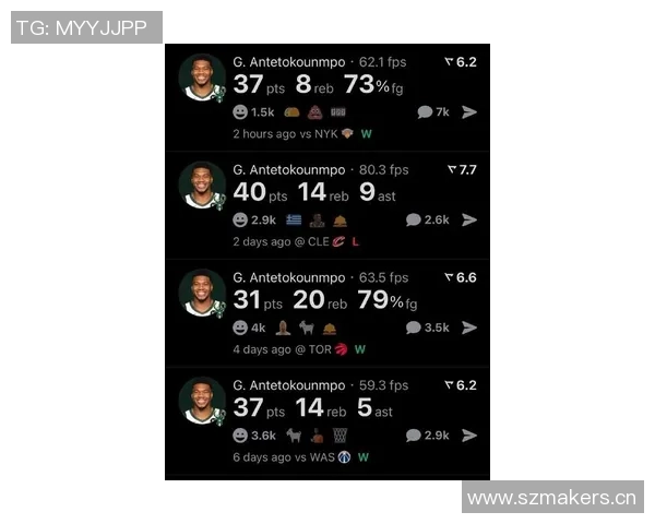 字母哥本赛季全面爆发得分助攻命中率均创生涯新高火力全开表现惊艳